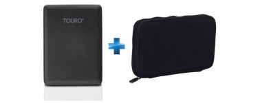 Rue du Commerce: Disque dur portable HITACHI- Touro Mobile 1 To USB 3.0 + Housse noire à 49,99€