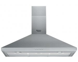 Conforama: Hotte décorative 90 cm HOTPOINT-ARISTON HHP 94.5S C M IX