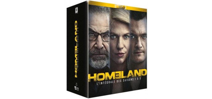 Amazon: Coffret Blu-ray de la série Homeland - L'intégrale des Saisons 1 à 5 à 49,99€