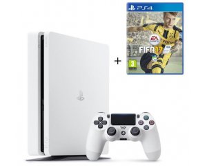 Cdiscount: PS4 Slim Glacier White 500 Go + FIFA 17 à 309,99€