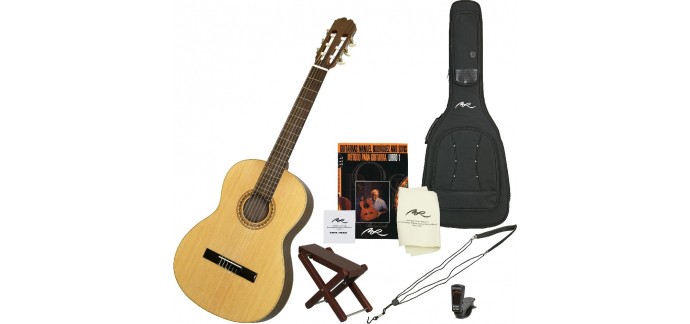 Woodbrass: Le kit Manuel Rodriguez CAB10 pour débuter la guitarre passe de 333,34€ à 216€