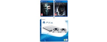 Cdiscount: PS4 Slim 500 Go + 2e Manette + Dishonored 2 & Definitive Edition à 339,99€
