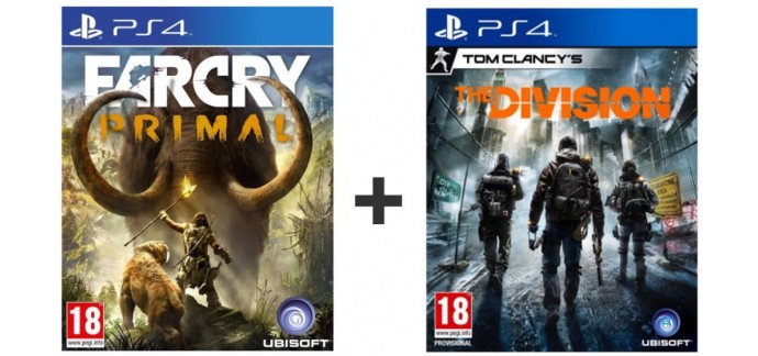 Auchan: Far Cry Primal + The Division sur PS4 à 29,99€
