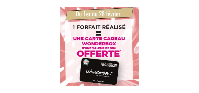 Tchip Coiffure: 1 carte Wonderbox de 30€ offerte pour un forfait coiffure