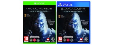 Base.com: La Terre du Milieu : L'Ombre du Mordor - GOTY Edition Xbox One ou PS4 à 15,35€