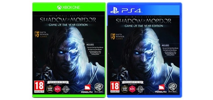 Base.com: La Terre du Milieu : L'Ombre du Mordor - GOTY Edition Xbox One ou PS4 à 15,35€