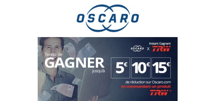 Oscaro: Des coupons de réduction Oscaro à gagner en commandant des pièces auto TRW