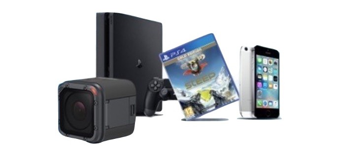 Auchan: 1 PS4 slim 500Go, 1 iPhone 5S, 4 jeux PS4 et 1 Go Pro hero 5 à gagner