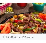 Groupon: Pour 2€ : 1 plat acheté = 1 plat offert dans les restaurants EL RANCHO