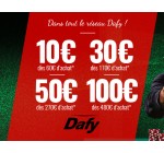 Dafy Moto: Remise immédiate avec 10€ dès 60€, -30€ dès 170€, -50€ dès 270€ & -100€ dès 480€