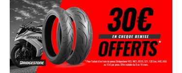 Dafy Moto: 15€ offerts pour l'achat d'un pneu Bridgestone & 30€ pour un train complet