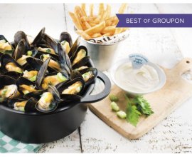 Groupon: Payez 1€ le bon de 12€ à valoir sur votre addition pour 2 chez Léon de Bruxelles