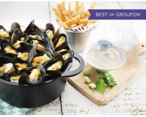Groupon: Payez 1€ le bon de 12€ à valoir sur votre addition pour 2 chez Léon de Bruxelles