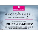 Planet Sushi: 100 places de cinéma & 200+ lots autour du film Ghost in the Shell à gagner