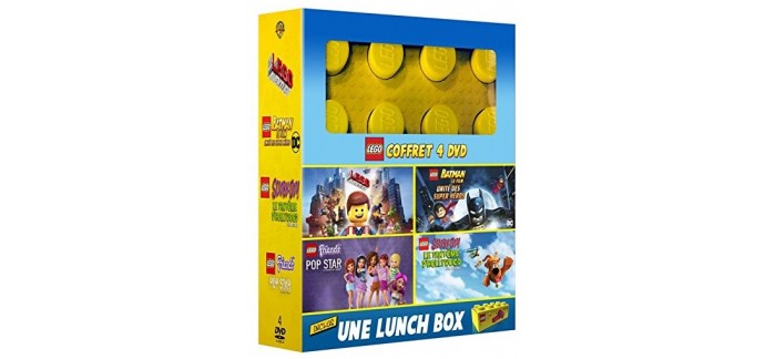 Amazon: Coffret Édition Limitée 4 DVD LEGO - Lunch Box à 15,99€