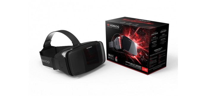 Amazon: Casque de réalité virtuelle Homido V2 Noir à 49,99€