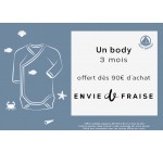 Envie de Fraise: Un body 3 mois Petit Bateau en cadeau à partir de 90€ d'achat