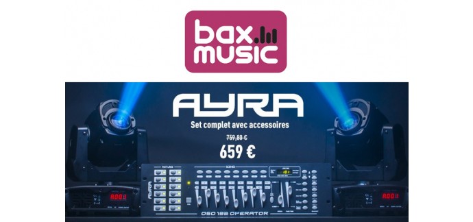 Bax Music: Le set de Lyres à LED Ayra ERO 030 tout équipé à 659€ au lieu de 759,80€