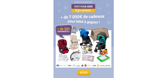ToysRUs: + 7000€ de cadeaux pour bébé à gagner