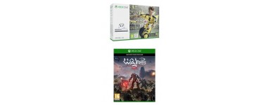 Amazon: Pack Xbox One S 500 Go + 2 jeux (Fifa 17 et Halo Wars 2) à 290,99€