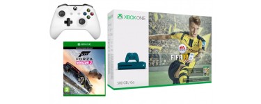 Microsoft: Pack Xbox One bleu S 500 Go + 2e manette + Fifa 17 + Forza Horizon 3 à 319€