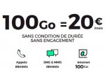 RED by SFR: Forfait mobile illimité + 100 Go d'Internet à 20€/mois sans engagement et à vie