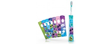 Amazon: Brosse à dents électrique connectée Philips Sonicare for Kids HX6321/03 à 31,99€