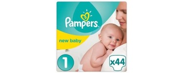 Cdiscount: 44 couches PAMPERS New Baby Taille 1 (2 à 5Kg) à 6,30€ soit 0,15€/couche