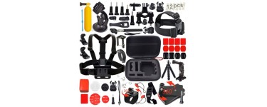 Amazon: Kit de 54 accessoires pour Caméra GoPro Hero 1 2 3 3+ et 4 à 11,99€
