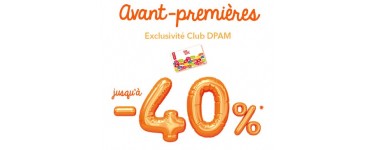 DPAM: [Membres Club DPAM] Jusqu'à - 40% sur une sélection pendant les avant-premières