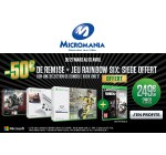 Micromania: -50€ & le jeu Rainbow Six Siege en cadeau pour l'achat d'un pack Xbox One S