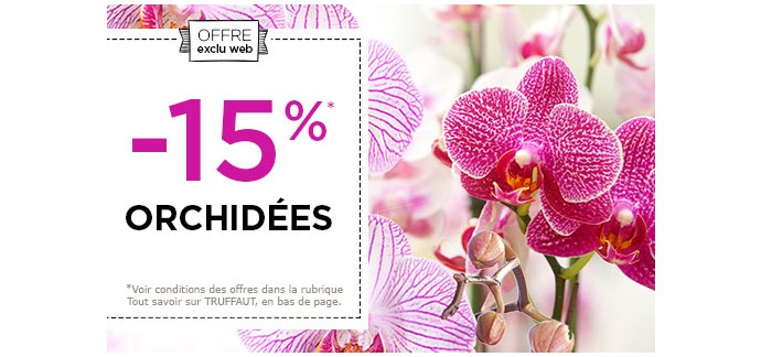 Truffaut: 15% de réduction sur les orchidées