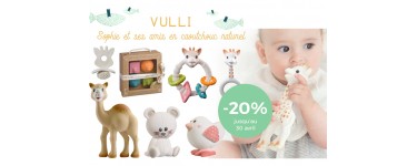 Bébé au Naturel: -20% sur des produits Vulli Sophie la Girafe et ses amis en caoutchouc naturel