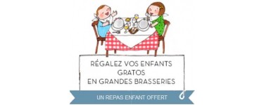 My Little Kids: 1 repas enfant Gratuit pour 1 plat adulte commandé dans 5 brasseries Parisiennes