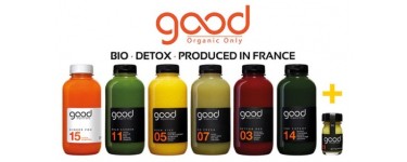 Groupon: -40% sur le site de jus pressés & cures detox 100% bio Good Organic Only pour 5€
