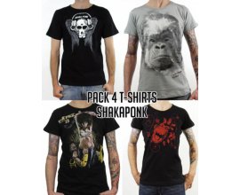 Goeland: Pack 4 t-shirt homme du groupe Shaka Ponk à -75%