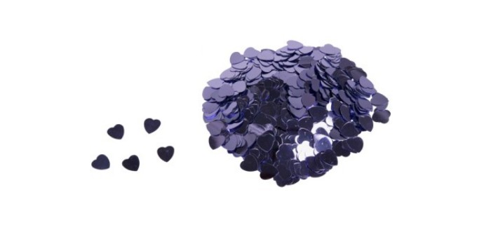 GiFi: Confettis coeur violets pailletés à -50%