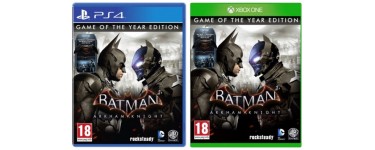 Micromania: Jeu Batman Arkham Knight - Game of the Year sur PS4 ou Xbox One à 19,99€