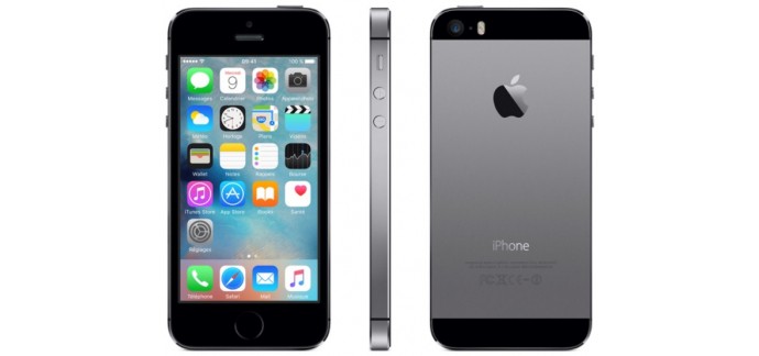 SFR: Apple iPhone 5S Gris 16 Go neuf à 249 euros 