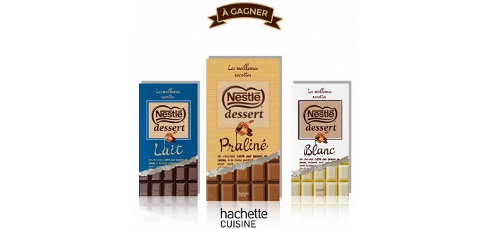 Nestlé: Des livres de recettes Nestlé Dessert à gagner