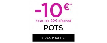 Truffaut: 10€ de réduction par tranche de 80€ de pots, bacs et jardinières achetée