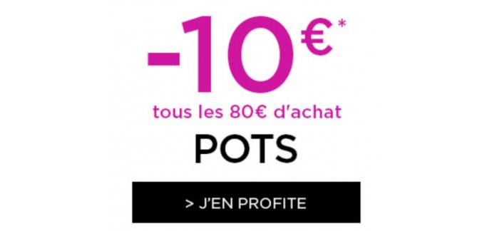 Truffaut: 10€ de réduction par tranche de 80€ de pots, bacs et jardinières achetée