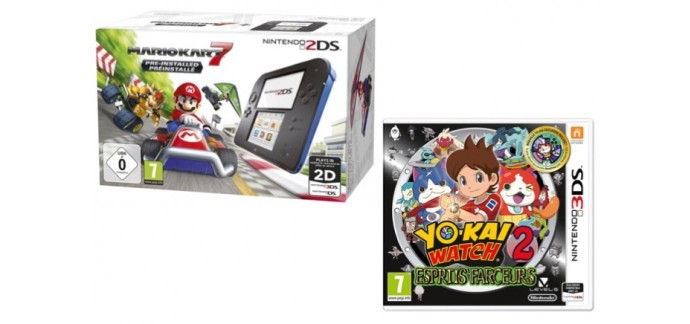 Micromania: 50% de réduction sur le jeu Yo Kai Watch 2 pour l'achat d'un pack Nintendo 2DS