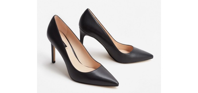 Mango: Escarpins cuir femme à 39,99€ au lieu de 59,99€