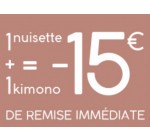 Darjeeling: 1 nuisette + 1 kimono achetés parmi une sélection = 15€ de réduction immédiate