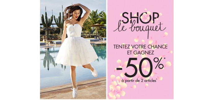 NAF NAF: "Shop le bouquet" et gagnez une remise de 50% pour deux articles achetés 