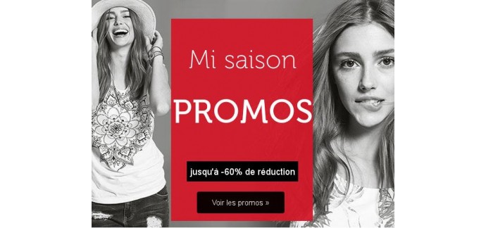 Bonprix: Promos mi-saison : jusqu'à -60% sur une sélection d'articles