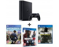 Auchan: PS4 500 Go Slim + Watch Dogs 2 + Mafia 3 + CoD : Infinite Warfare à 259,99€