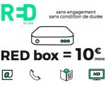 SFR: Abonnement internet Red Box Fibre à 10€ par mois à vie au lieu de 19,99€