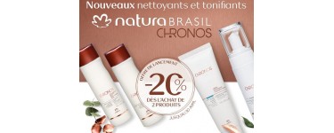 Natura Brasil: -20% dès 2 produits de la gamme Chronos achetés